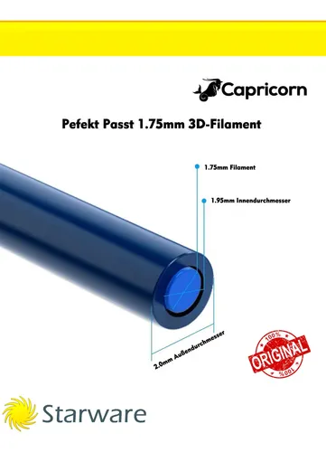 Tubo Extrusor Teflon Capricorn Oem Ptfe 100cm 1.75mm Stw