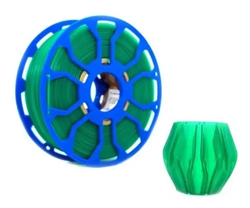 Filamento Pla Impresora 3d Hellbot Ecofila 1kg 1.75mm Color Esmeralda Traslúcido