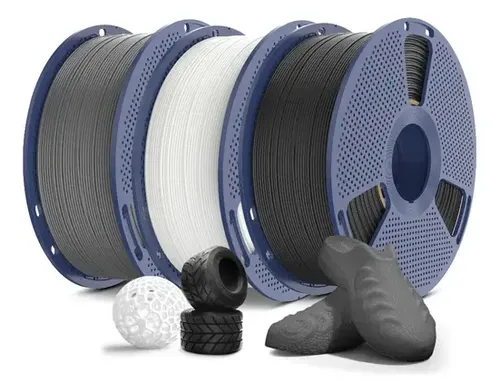 Filamento 3d Sunlu Tpu 95a Flex De 1 Kg Y 1,75 Mm