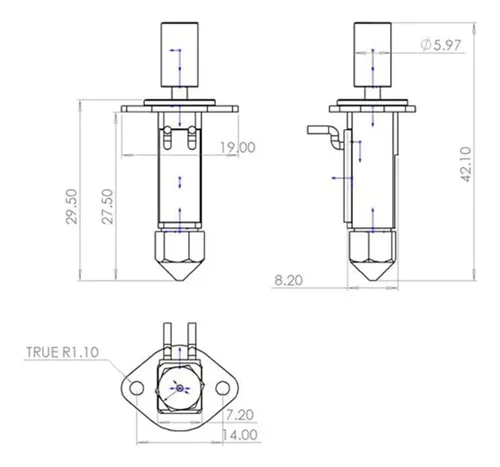 Kit Hotend Chcb-ot Para Impresoras 3d K1 Y K1 Max Dnpj