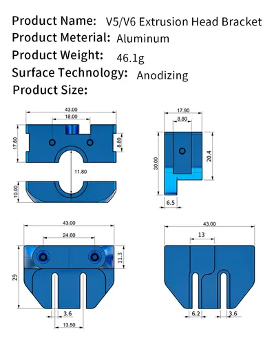 Piezas Para Impresora 3d 3d 3d E3d V6, Montaje Múltiple, Tot