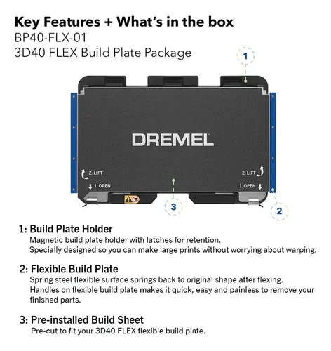 Impresora 3d Dremel Digilab 3d40 Flex Build Plate