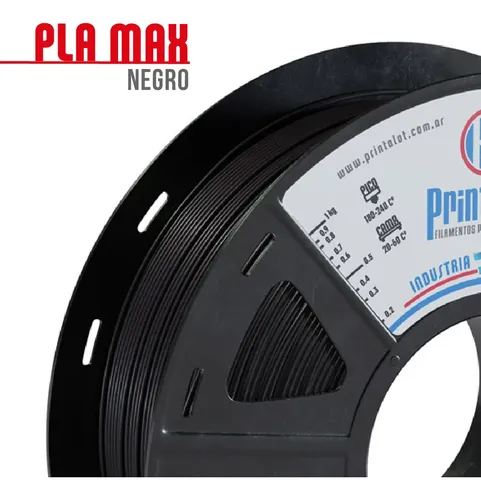 Filamento Para Impresoras 3d Pla Max 2,85 Mm :: Printalot Color Negro