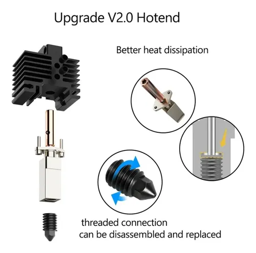 Kit Hotend Para Impresora 3d X1c X1c Con Ventilador De Refri
