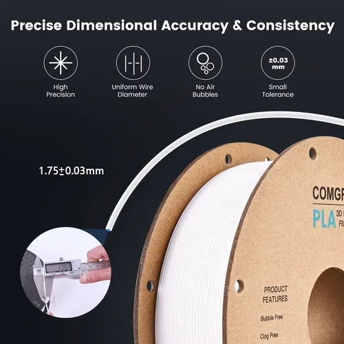 Filamento Para Impresora 3d Comgrow Pla De 1,75 Mm, Bobina D