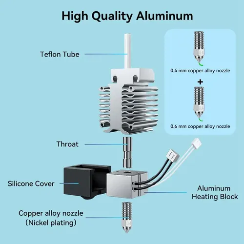 Para Hotend De -3 V3 Se Con Boquilla De Repuesto De 0,4/0,6