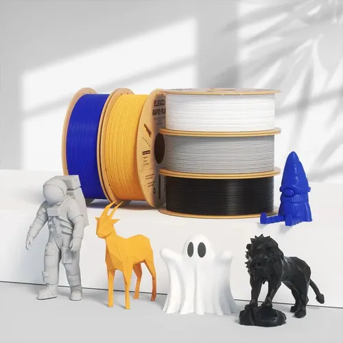 Filamento Rapid Pla Plus Elegoo Diámetro 1 75mm 1kg 600 Mm s Color Gris