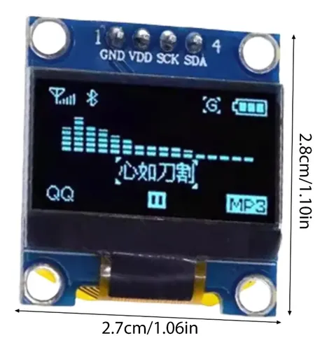 Ssd1306 I2c Iic Spi Serial 128×64 Lcd 0.96 Pulgadas Pantalla Oled No