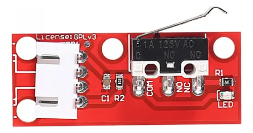 Endstop Mecanico Fin De Carrera + Cable Conector 3d Cnc