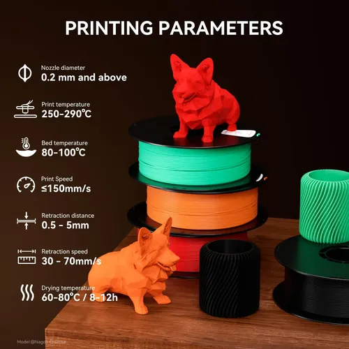 Filamento Abs Mate 1.75mm Rojo 1kg Para Impresoras 3d Matte-red