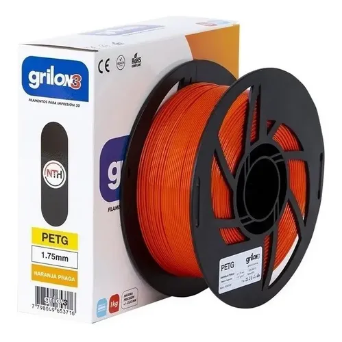 Filamento Petg 1.75mm Grilon3 Impresora 3d Colores Color Naranja Praga