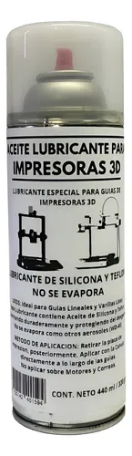 Aerosol Aceite Lubricante 440ml Impresora 3d Silicona Teflon