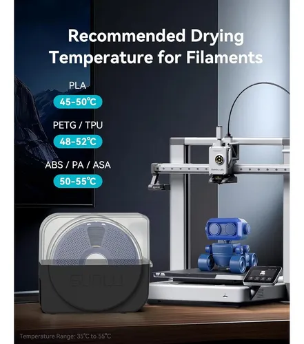 Caja Secadora De Filamento Sunlu S1 Plus Para Impresora 3d
