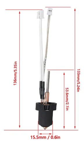 Repuesto De Hotend Para Impresora 3d Ender 3 V3 Plus 0,4 Mm