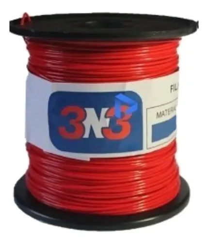 Filamento 3D 3n3 Flex de 1.75mm y 500g rojo