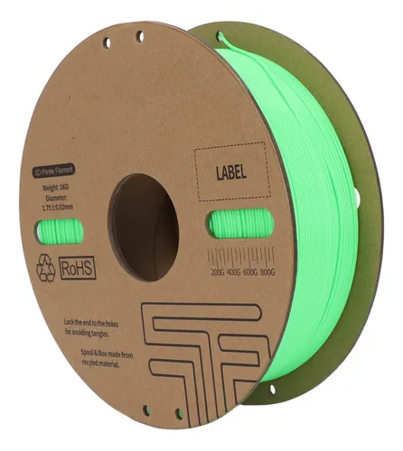 Filamento Pla Verde De 1,75 Mm, 30 A 600 Mm/s, Alta Velocida