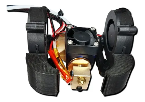 Hotend 12v Creality Tipo E3d V6 Triple Fan Completo Cableado