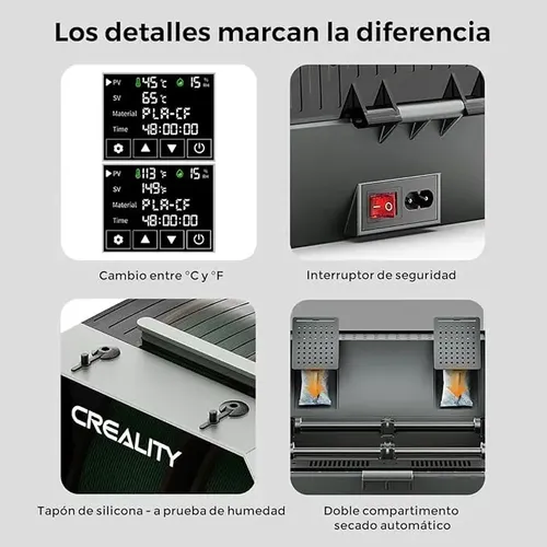 Creality Space Pi Plus Caja Secadora De Filamento 2 Bobinas