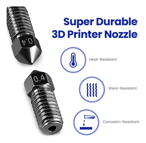 Boquillas Acero Endurecido 0 4mm Para Impresora 3d X4