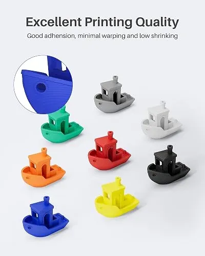 Filamento Pla Elegoo 1.75mm 2kg 2 Bobinas 1kg Fdm