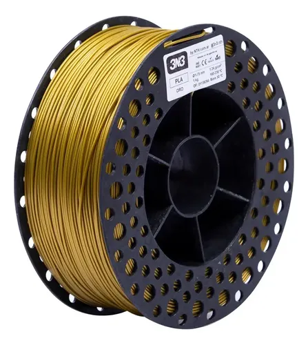 Filamento 3n3 Pla Color Oro 1kg 1.75mm