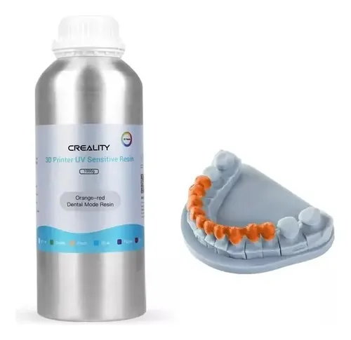 Resina Creality Dental 1000g Naranja Para Impresoras Lcd