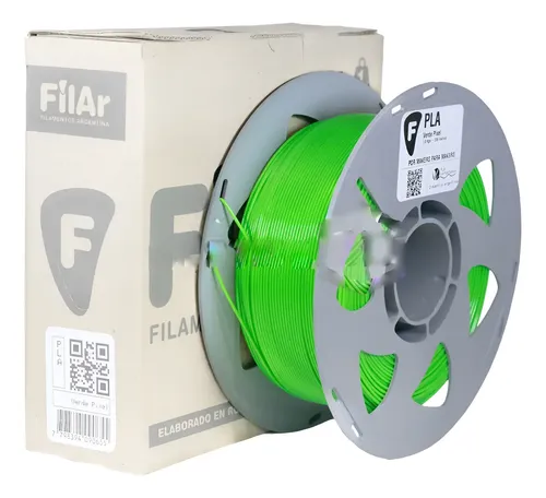 Filamento Pla Filar Impresion 3d 1kg 1.75 Mm Color Verde Pixel