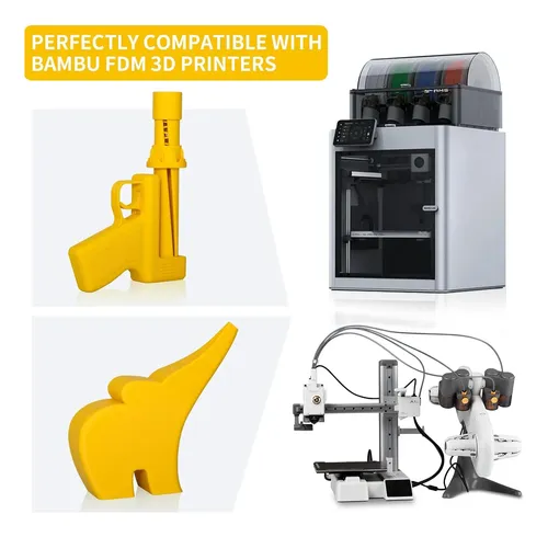 Filamento Petg Fibra De Vidrio Amarillo 1 75mm 1kg