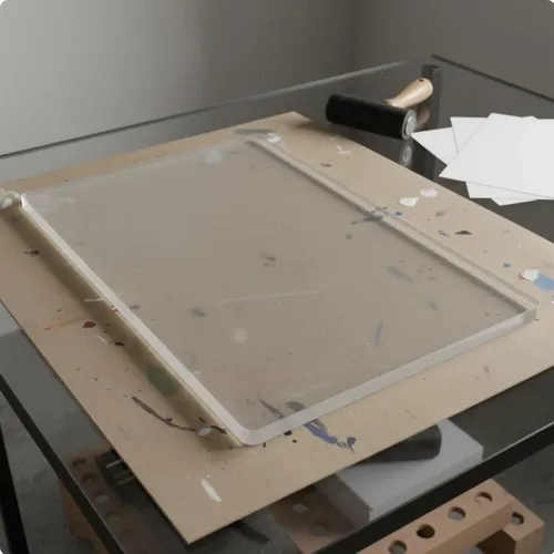 Placa De Impresión De Gel Que No A3 300x420x10 Mm