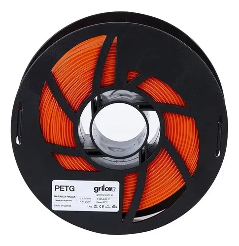 Filamento Petg 1.75mm Grilon3 Impresora 3d Colores Color Naranja Praga