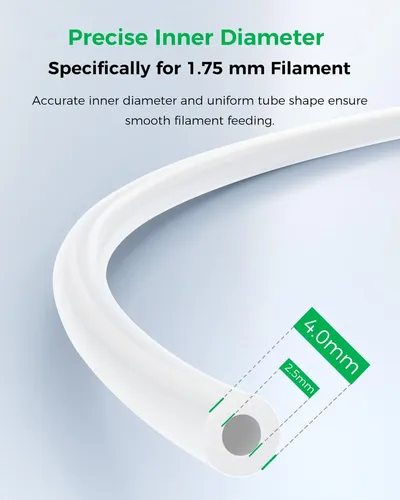 Tubo Bowden Ptfe Creality Para Hardware 2 M 2,5 Mm Id