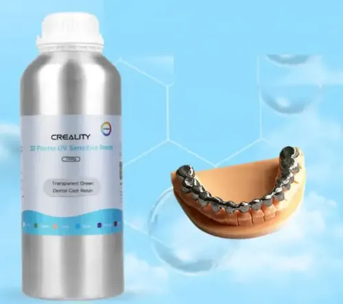 Resina Creality Casteable Dental Verde Transparente 1kg