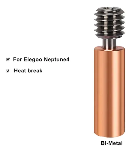 Heatbreak Bimetálico Para Neptune 4 Hotend De 1,75 Mm