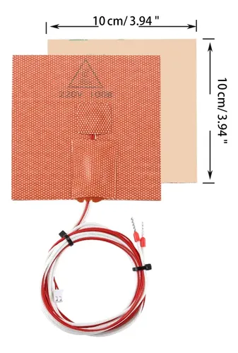 Cama De Silicona Calefactada De 100 X 100 Mm, 220 V, 100 W,