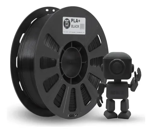 Filamento Impresora 3d Pla+ Iiid Max De 1.75mm X 1kg Color Negro Black