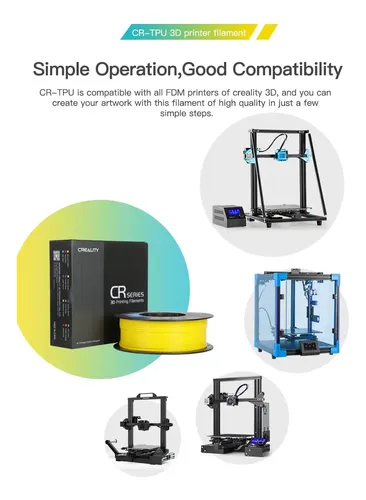 Filamento De Impresión 3d Creality Tpu 1.75 Mm 95 A 1 Kg
