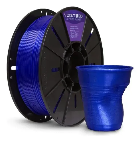 Filamento Petg Translucido Azul Marino 1kg