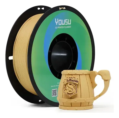 Filamento Pla 1 75mm Marrón Mate 1kg Para Impresora 3d Marró
