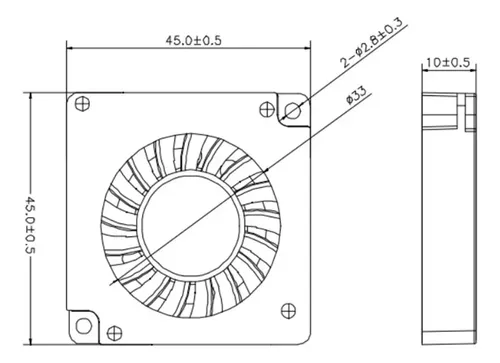 Para Ventilador H2d Hot End Con Rodamientos 4-fs De Altas Rp