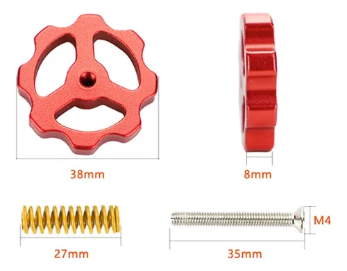 4 Tuercas Niveladoras Para Impresora Con Juego De Tornillos