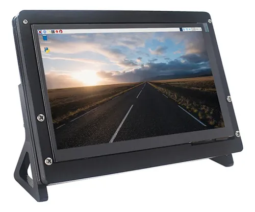 Estuche De Plástico Para Pantalla Lcd De 7 Pulgadas Con Soporte Y Tornillos Para