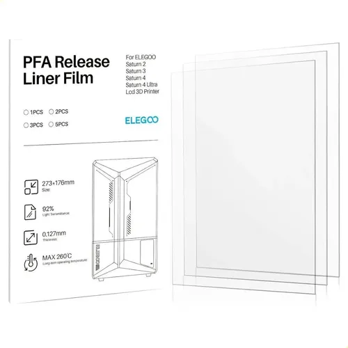 Película Interior Pfa Release De 3 Piezas Para Saturn 2/8k/3