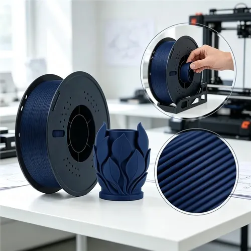 Filamento Pla Mate Azul 1 75mm 1kg Para Bambu Lab 3d