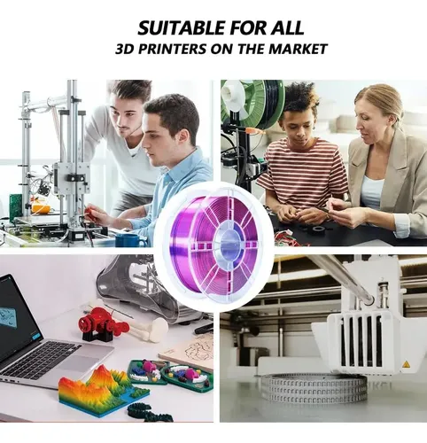 Filamento Pla Para Impresora 3d Doble Color Seda 1kg