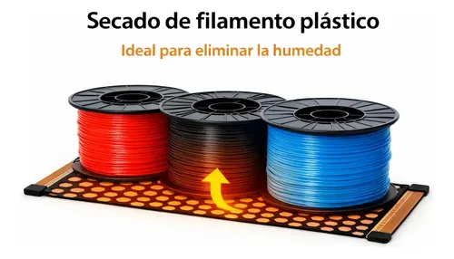 Lamina Calefactora Para Secado De Filamentos De Impresora 3d Negro