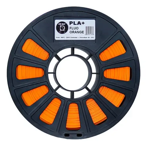 Filamento 3d Pla Iiidmax De 1.75mm X 1kg () Color Naranja Flúo (fluo Orange)