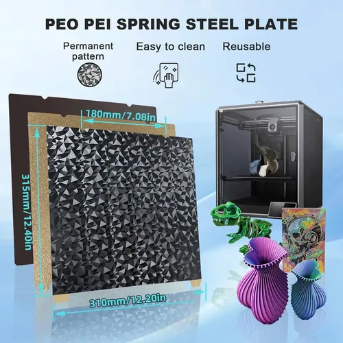 Placa Magnética Pei 315x310mm Para Impresora 3d
