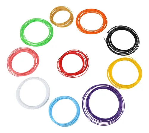 Filamento De Bolígrafo Para Impresora 3d, 10 Colores, 5 M/ro