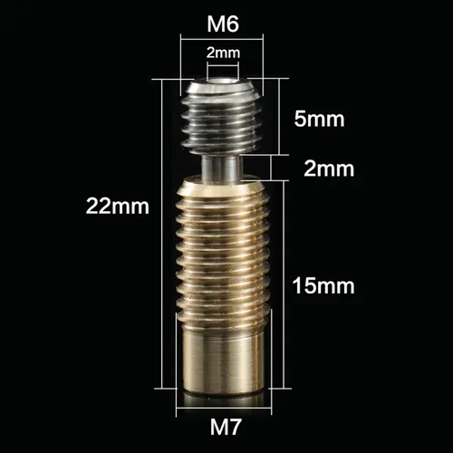 2 Uds Impresora 3d Bimetal Heatbreak Piezas De C