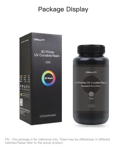 Resina Creality Standard Plus 500g Color Gris